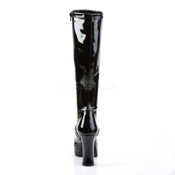 Platform Knee High Heel Boots - Picture 5 of 5